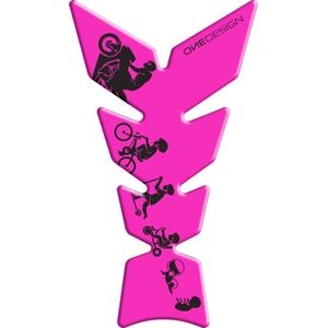 Polep palivové nádrže Print - Moon fluo růžový