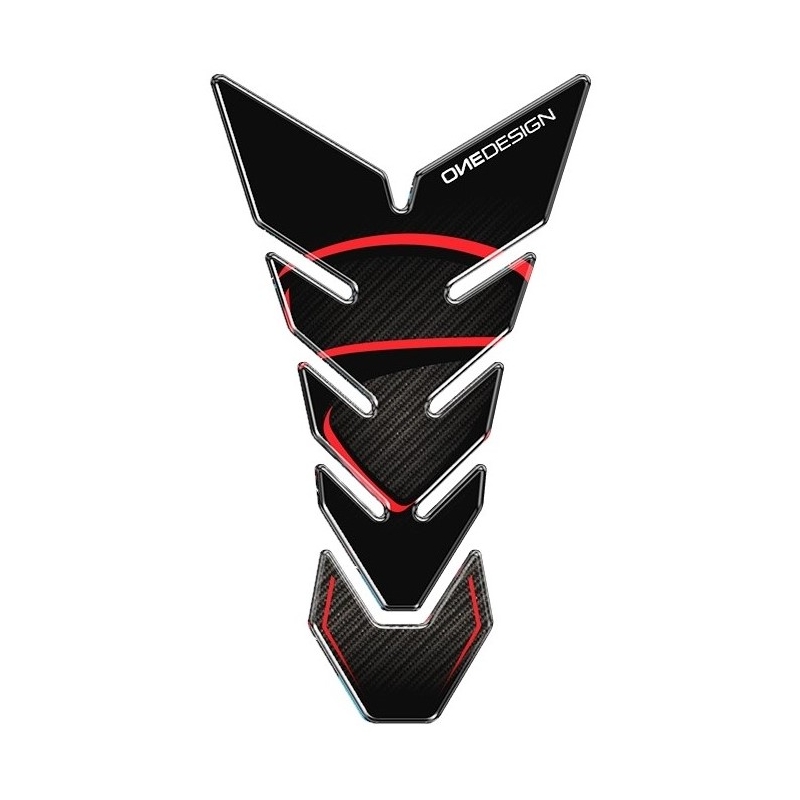 Polep palivové nádrže Print - Black Edition černo-červený