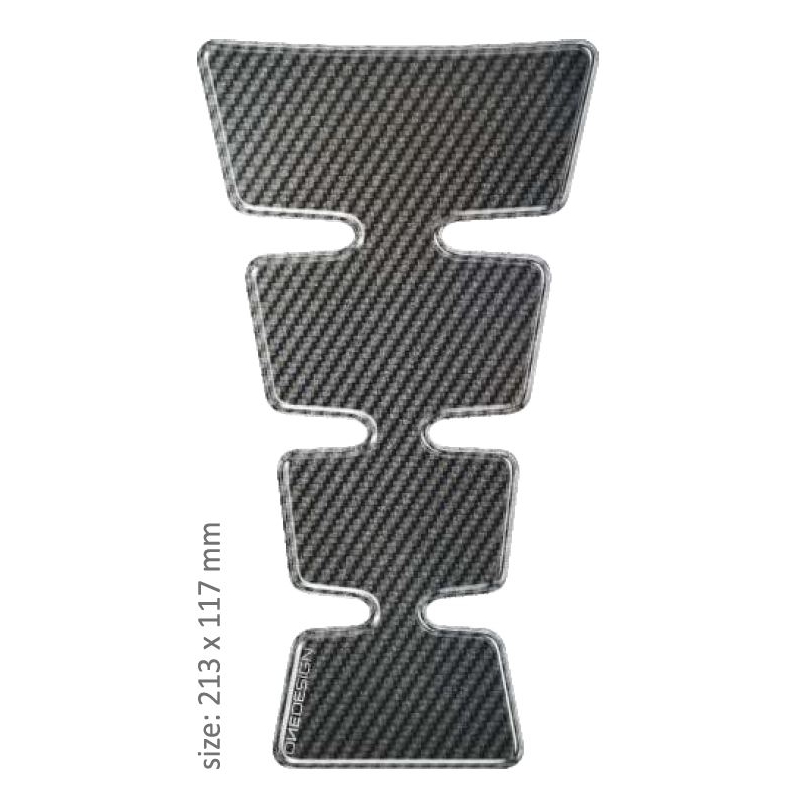 Polep palivové nádrže Print - Maxi Gold carbon