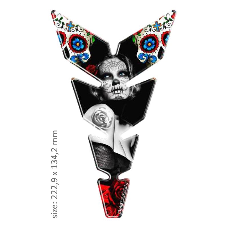 Polep palivové nádrže Print - MOON Slim Mexican Tatoo 2