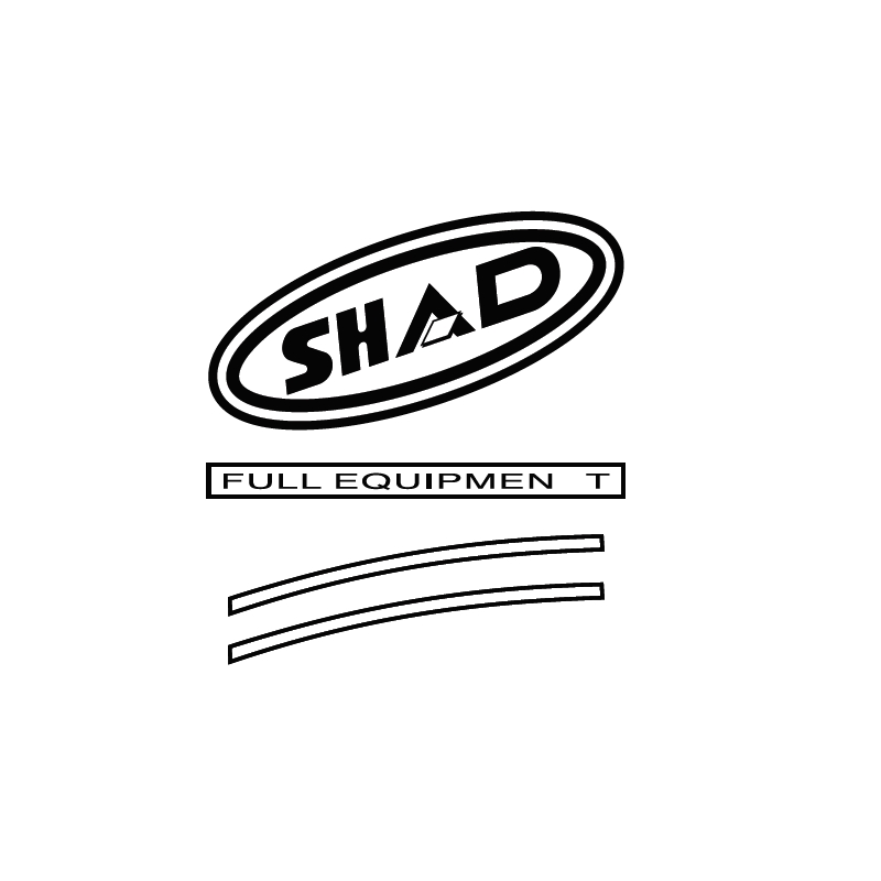 Samolepky SHAD červená pro SH43