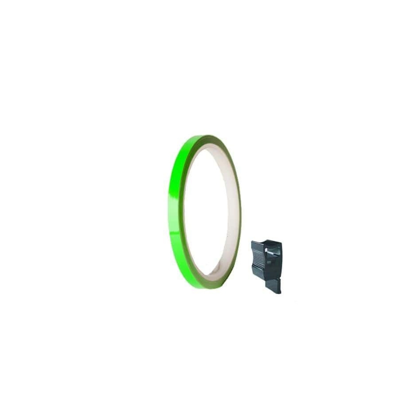Linka na ráfek PUIG fluorescentní zelená 7mm x 6m (s aplikátorem)