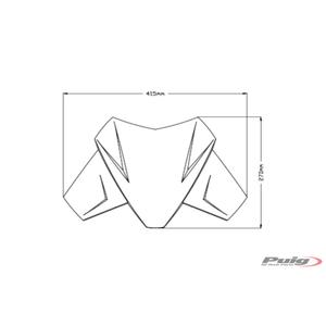 Plexi štít PUIG SPORT 20401H kouřová