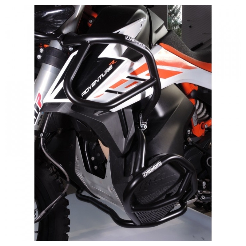 Ochranné rámy motoru RDMOTO matná černá vrchní a spodní