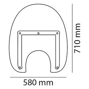 Plexi štít CUSTOMACCES AMERICA III CA0028W průhledný