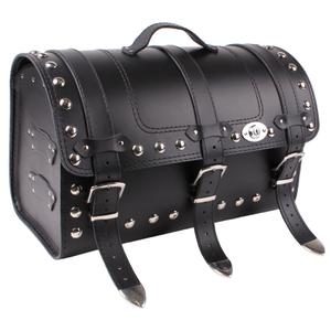 Kožený moto kufr na motorku Chopper RSA-131B se zámkem