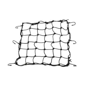 Pružná zavazadlová síť na motorku s kovovými háčky Daytona 40 x 40 cm černá