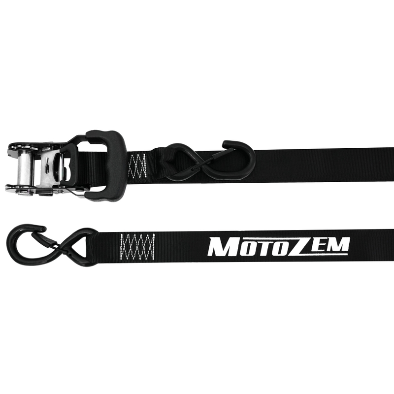 Motocyklové popruhy MotoZem s ráčnou černé