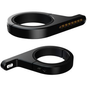 Blinkry na trubky přední vidlice Oxford DarkTurner černé