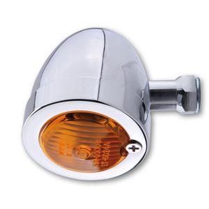 Blinkr na motorku Highsider Smart Bullet Flat chrom