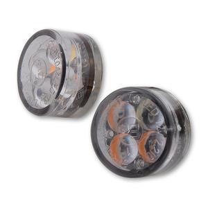 Blinkry na motorku Highsider Smart Module Sixteen LED 2v1 kouřově šedé