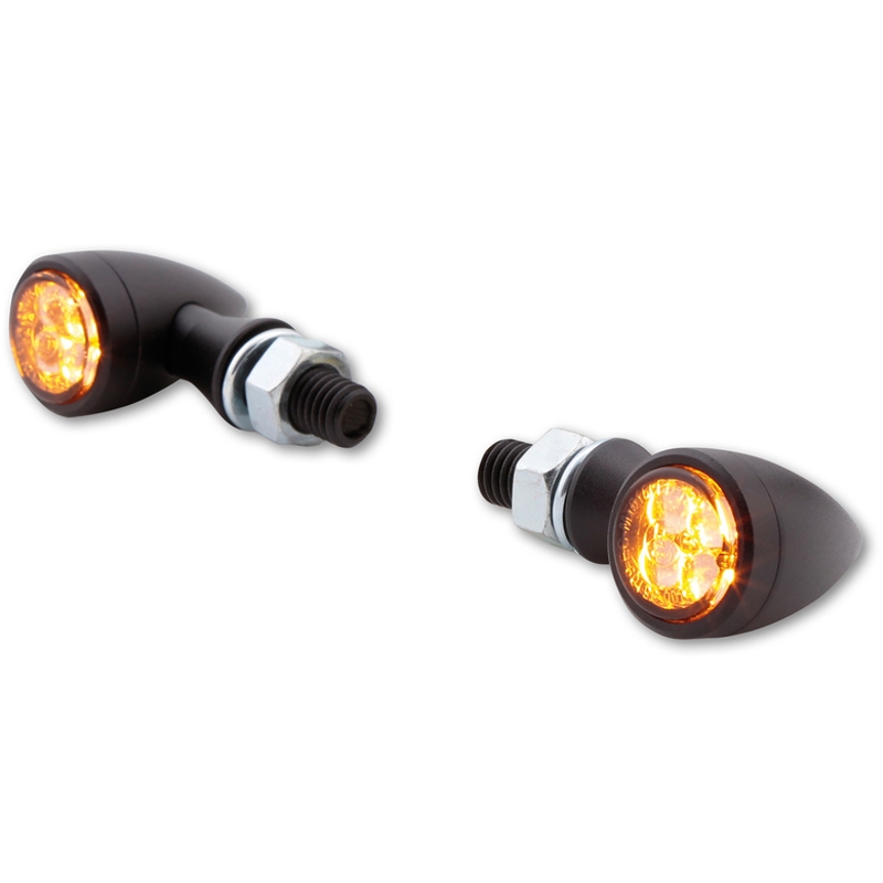 Blinkry na motorku Highsider Smart Sixteen Bullet LED kouřově šedé