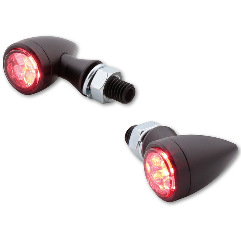 Blinkry na motorku Highsider Smart Sixteen Bullet LED 3v1 kouřově šedé