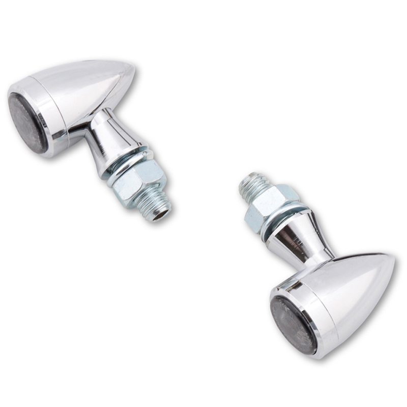 Blinkry na motorku Highsider Smart Sixteen Bullet LED 3v1 chromované