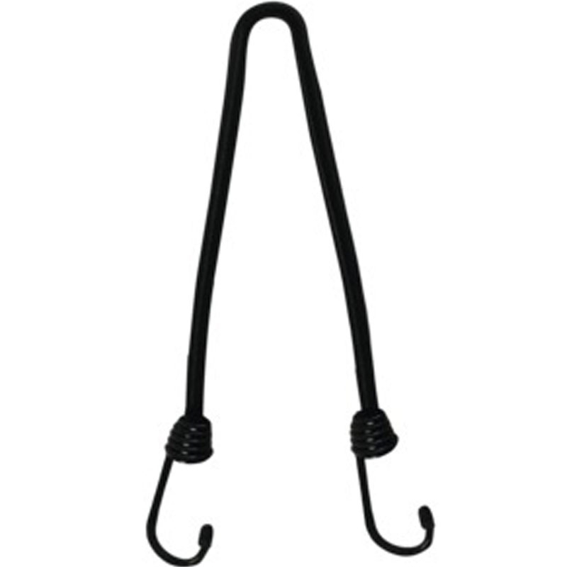 Popruh Oxford Pavouk 450/10 mm se zakončeními drátovými háky černý