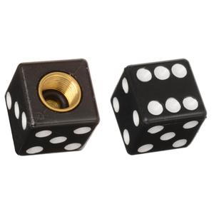 Čepičky na ventilky Oxford Lucky Dice černé