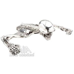 Figurka kostlivce na světlo chromová Velká