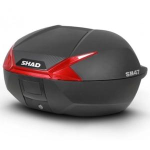 Vrchní kufr na motorku SHAD SH47 D0B47206 černá/červená
