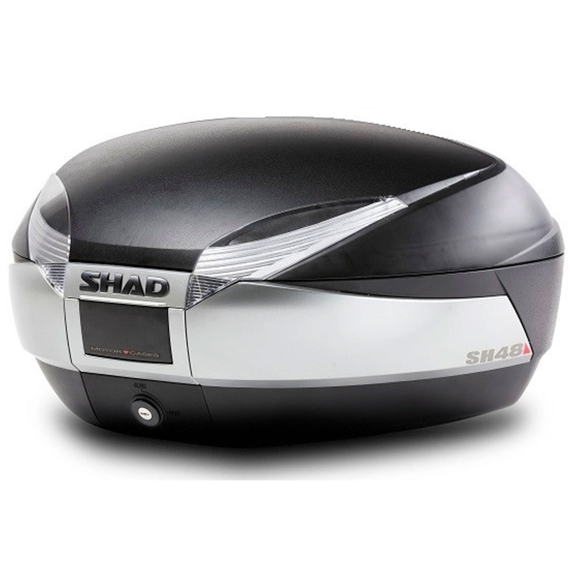 Vrchní kufr na motorku SHAD SH48 nový titan se zámkem PREMIUM SMART