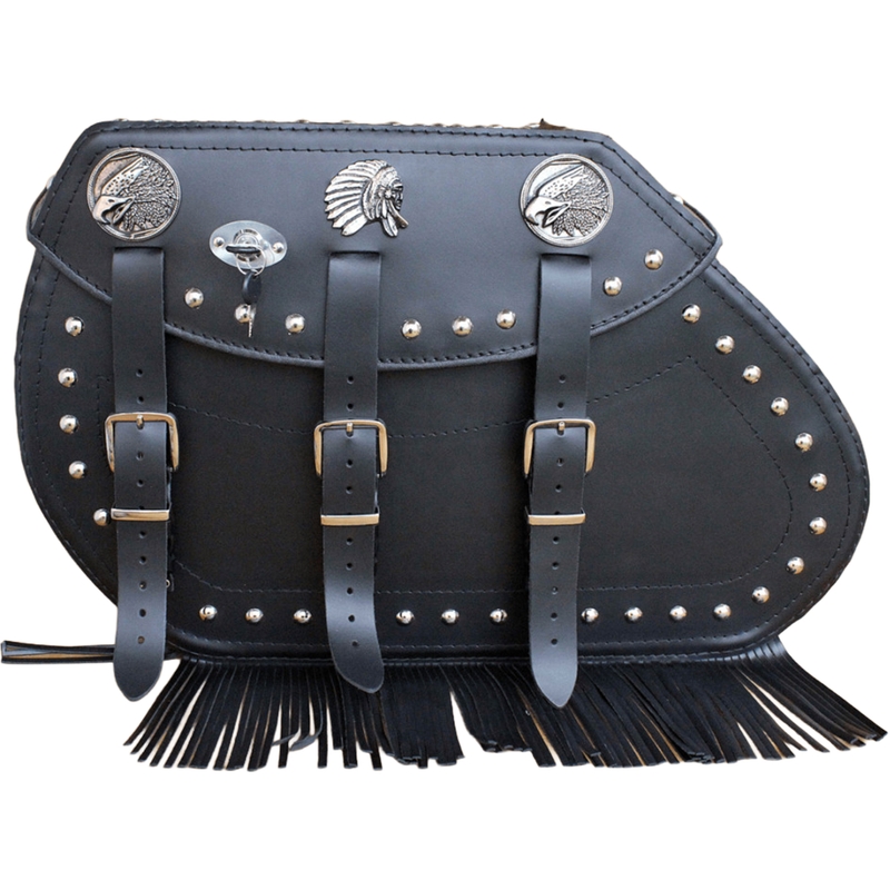 Kožené brašny na motorku RSA S771 černé