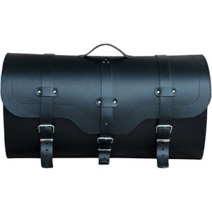 Kožený kufr na motorku se zámkem RSA K165 černý
