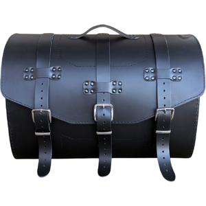 Kožený kufr na motorku se zámkem RSA K451 černý