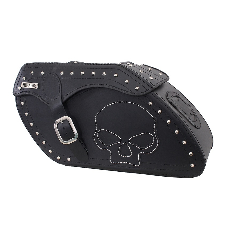 Kožené brašny na moto Chopper RSA-51B Skull výprodej